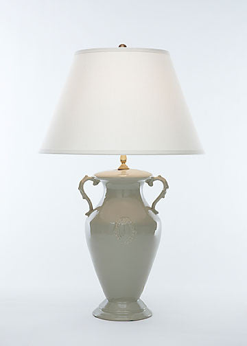 Hampton Ceramic Urn Lamp in Taupe