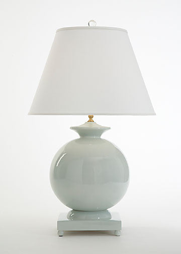 Bianca Ceramic Lamp in Light Blue