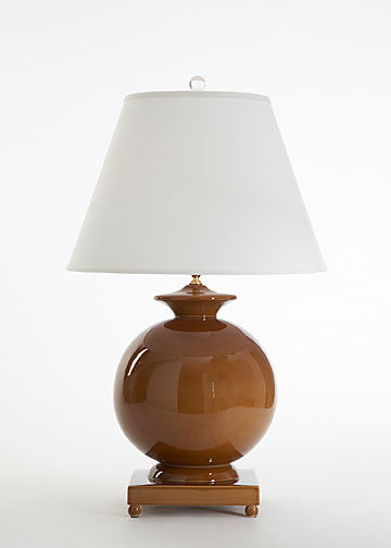 Bianca Ceramic Lamp in Brown