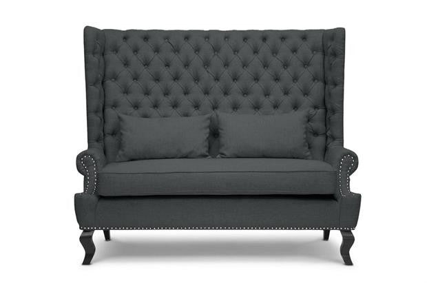 The Jane Banquette Bench in Grey