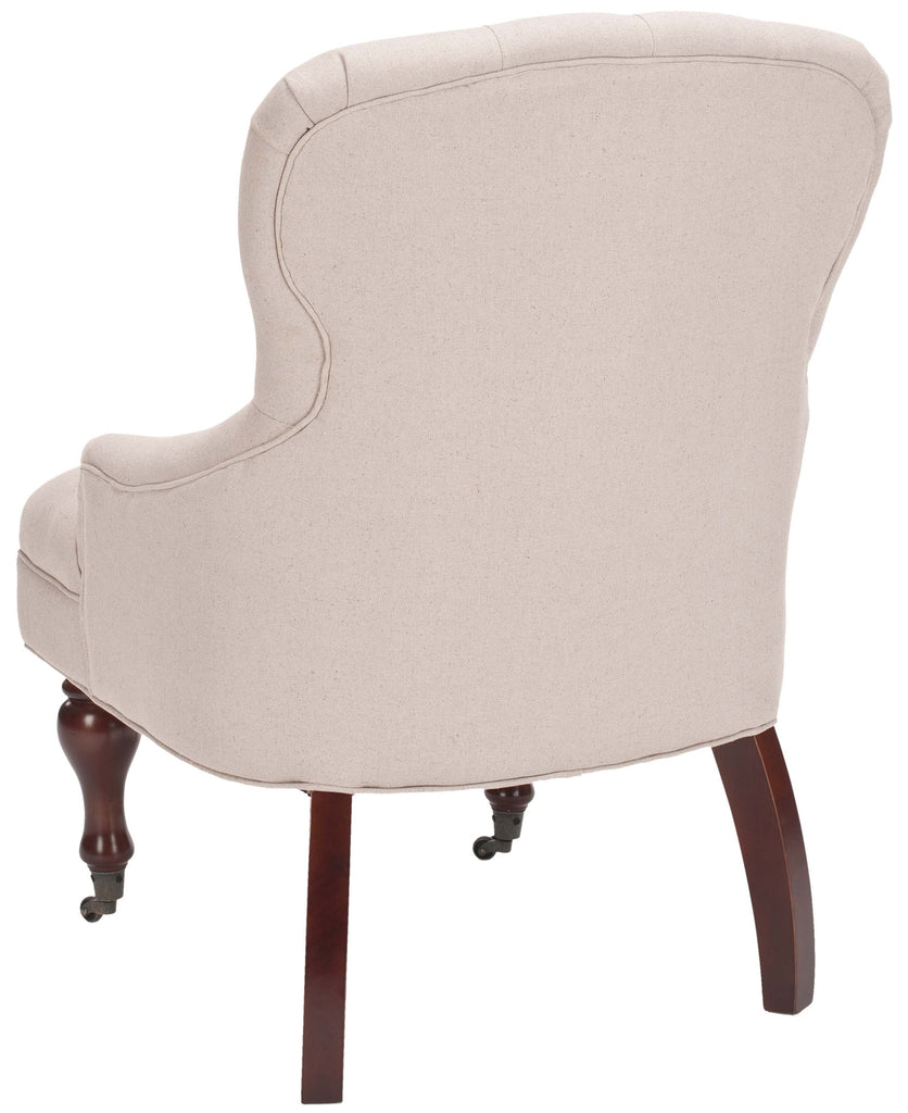 Margot Tufted Accent Chair in Taupe