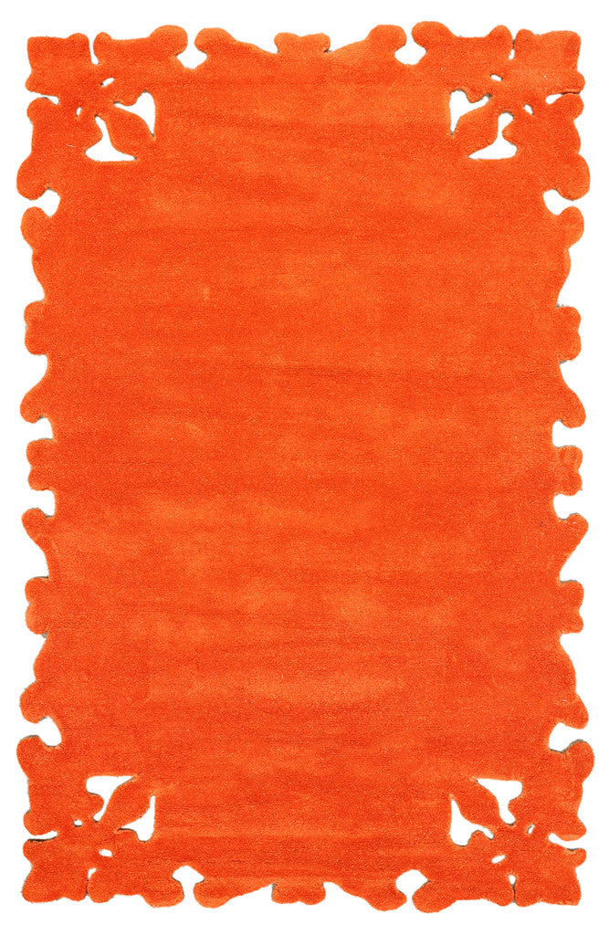 Simplicity Area Rug in Orange